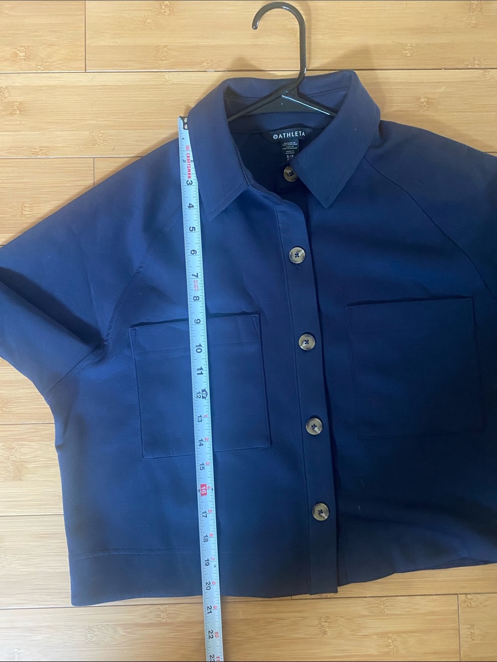 Athleta Dark Navy allure shirt small petite - Picture 4 of 7